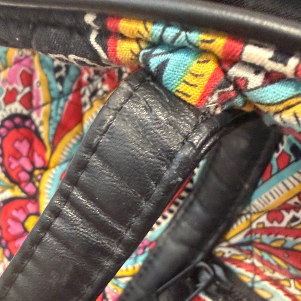 Vera Bradley Black Multi Parisian Paisley Quilted Tote - Picture 8 of 10